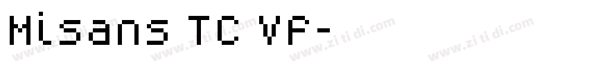Misans TC VF字体转换